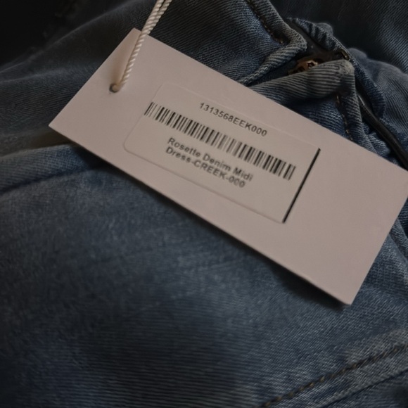 Reformation Blue Ruched Strapless Sheath Dress - Picture 6 of 6